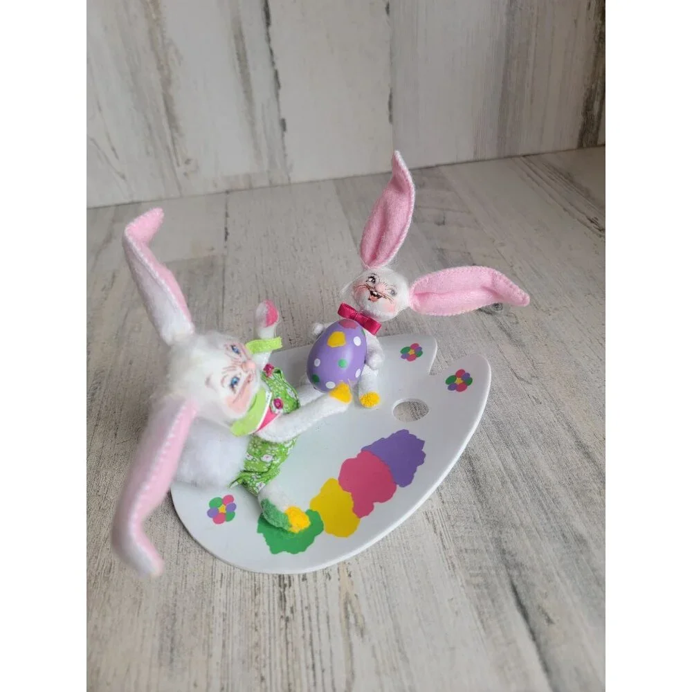 Annalee Easter egg painting bunny‎ Pals spring decor